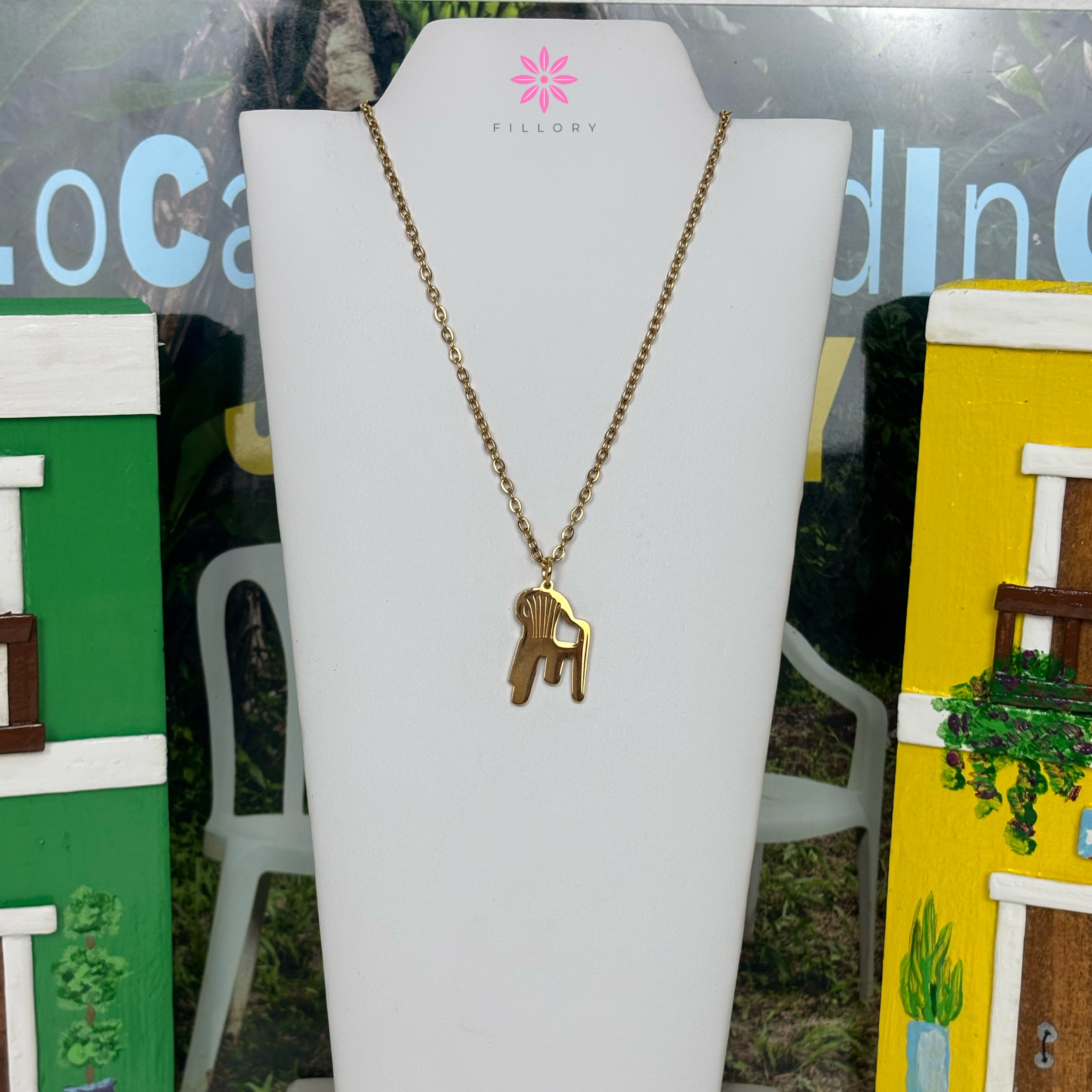 Silla Boricua Necklace