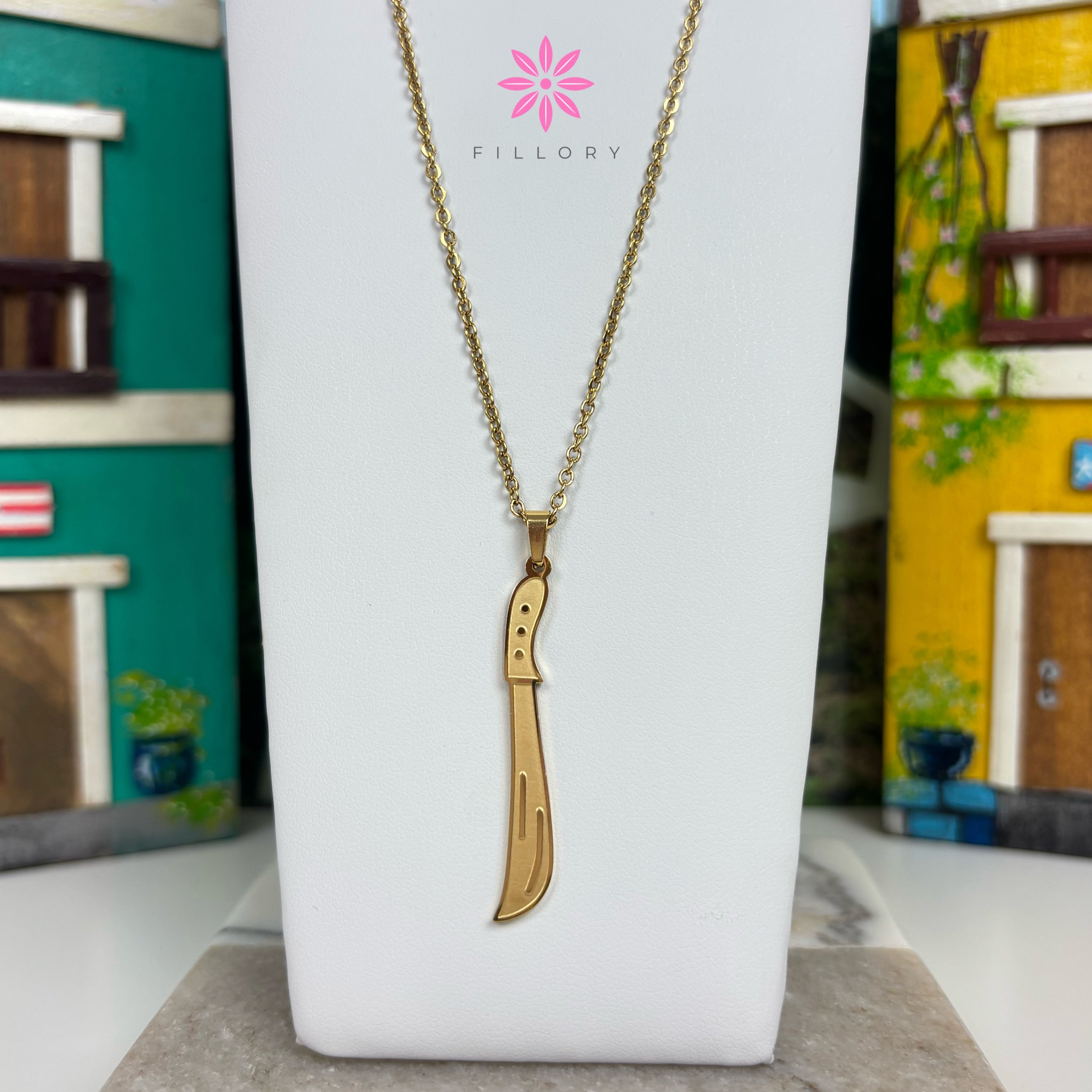 Machete Boricua Necklace