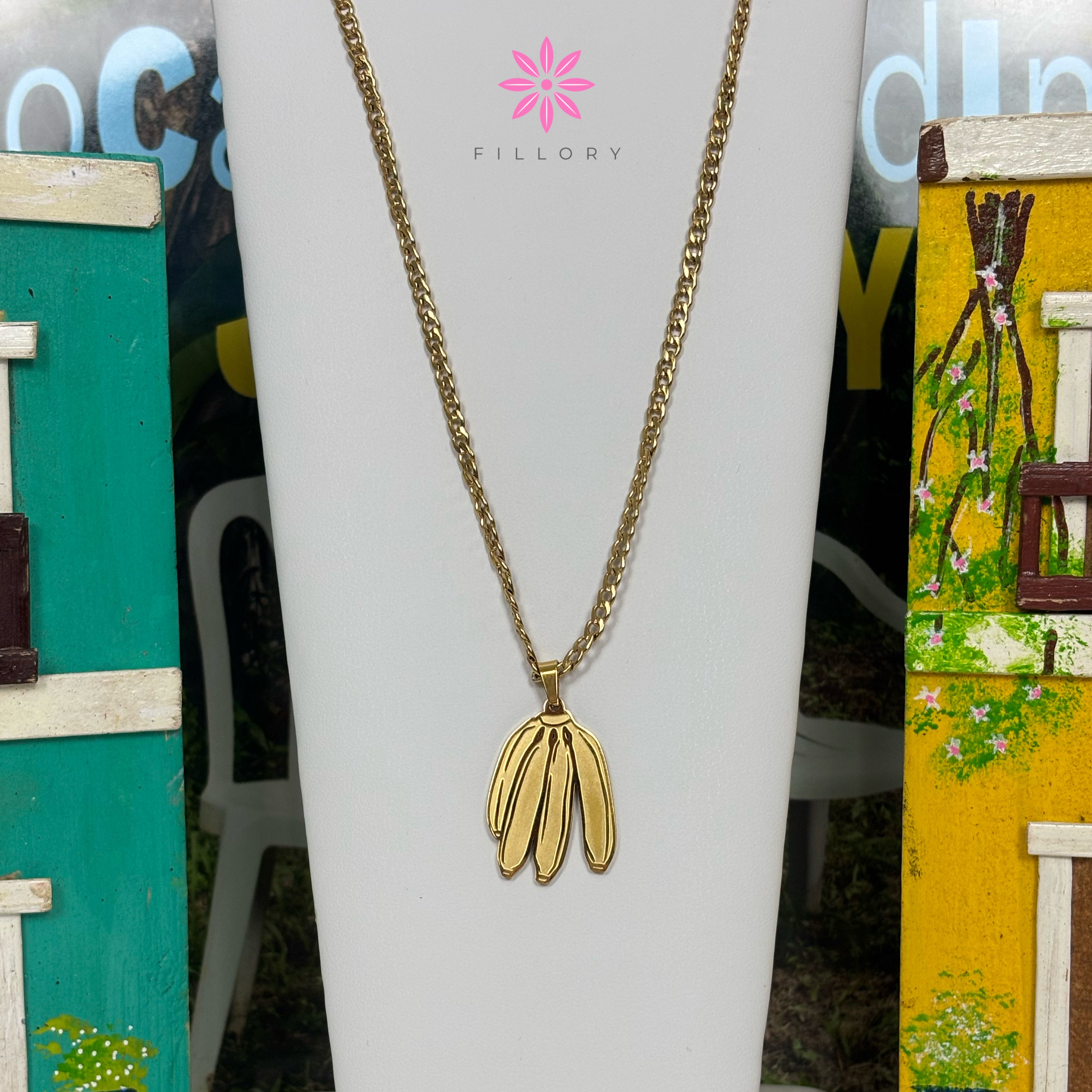 Boricua Platains Necklace