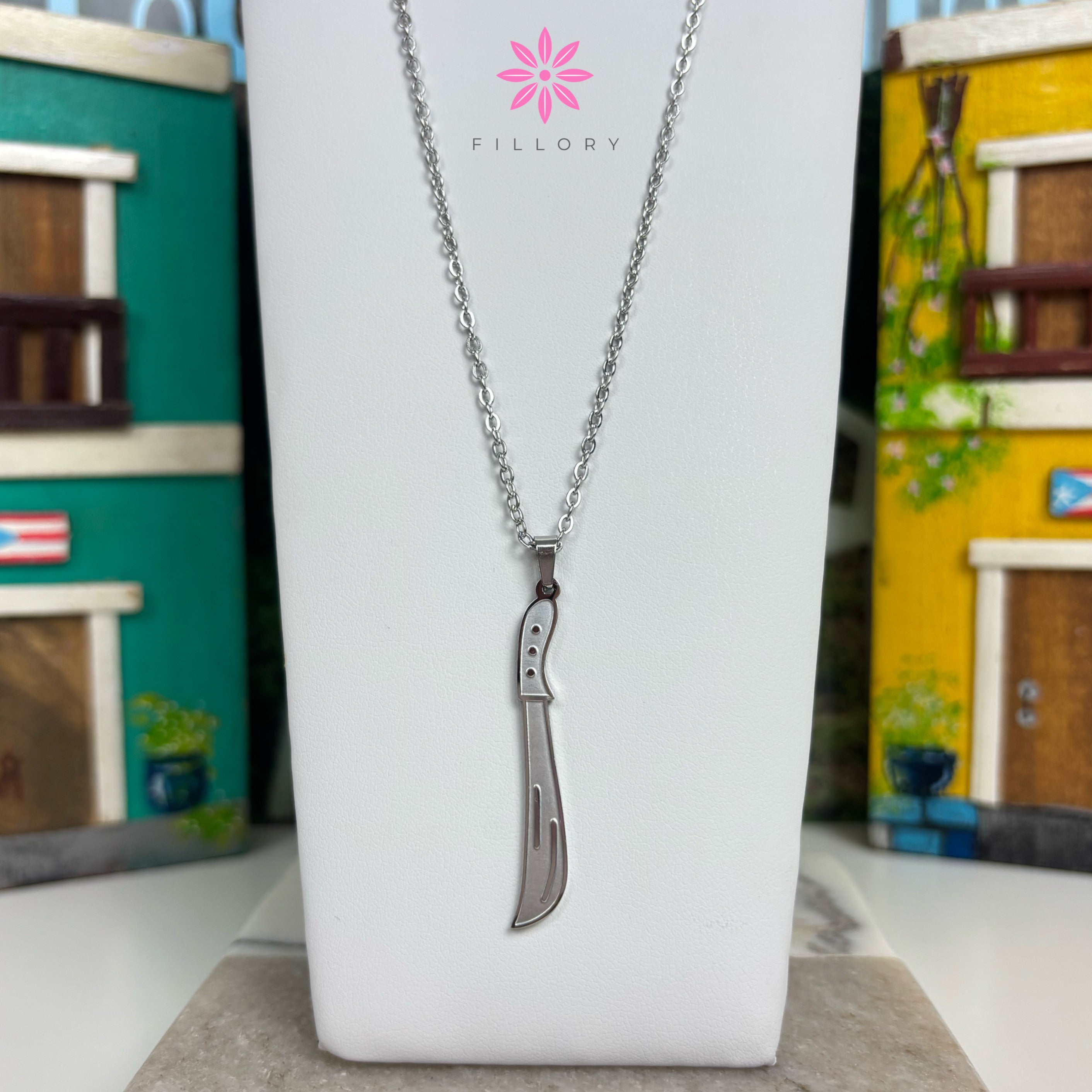 Machete Boricua Necklace