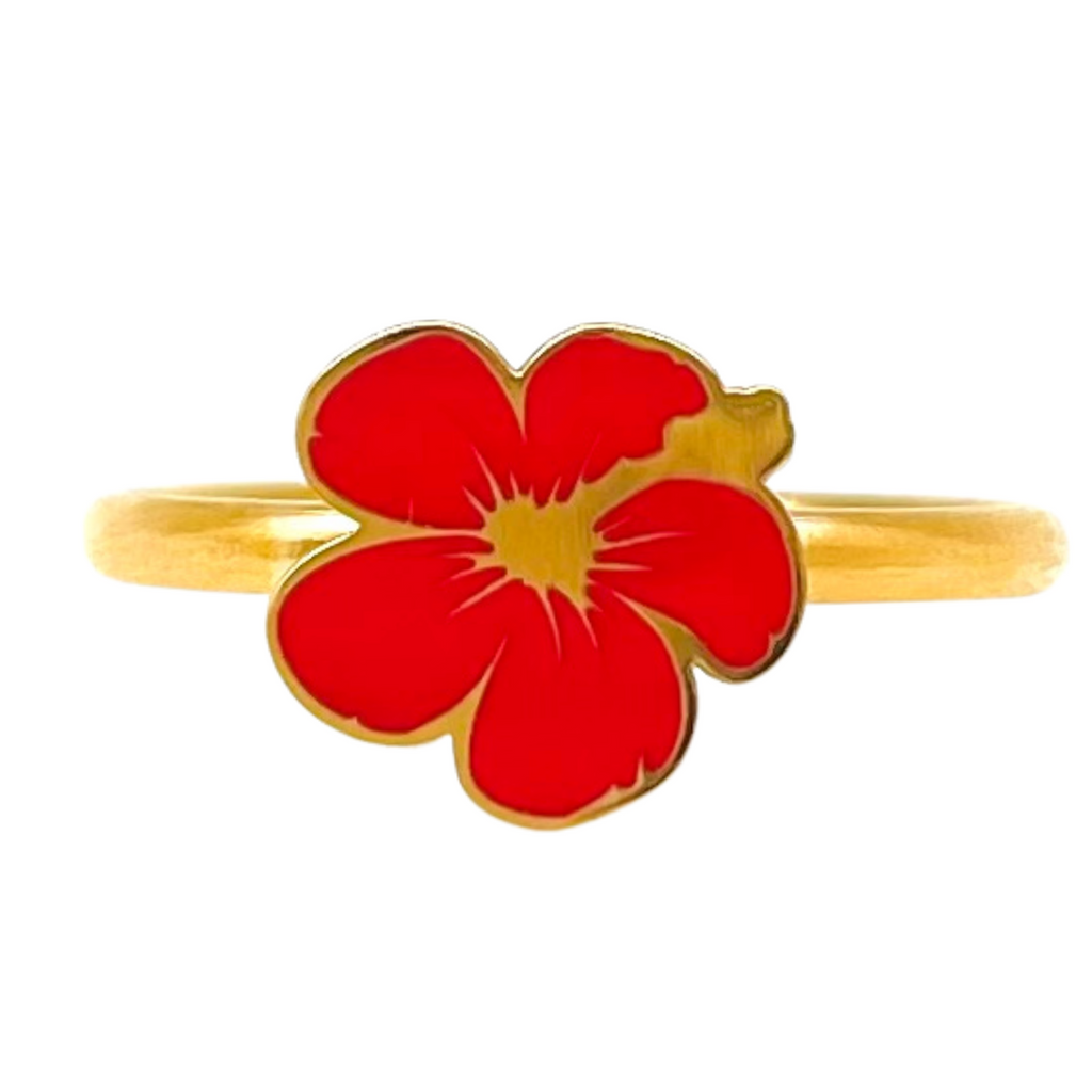 Maga Flower PR Enamel Ring