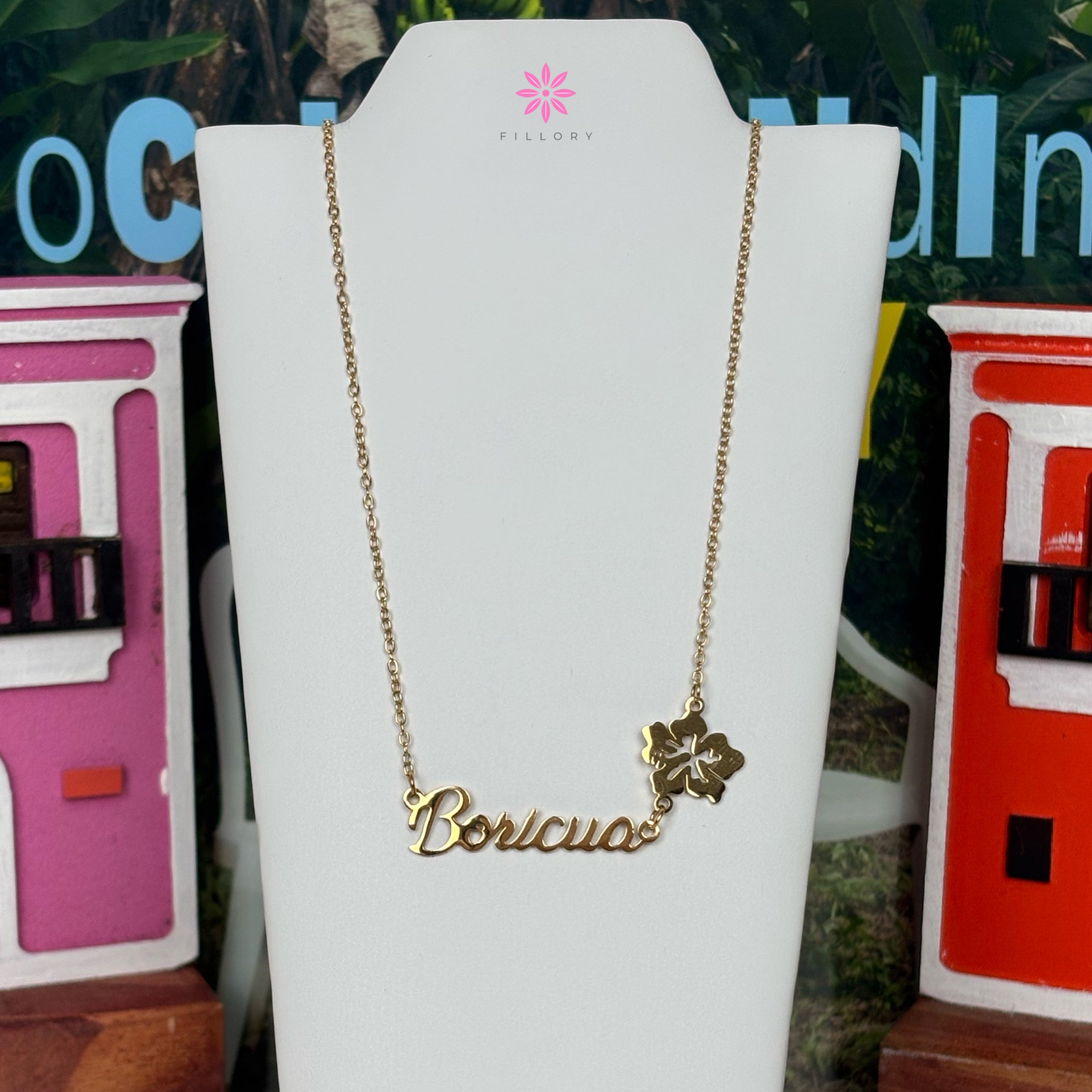 Boricua Flower Necklace