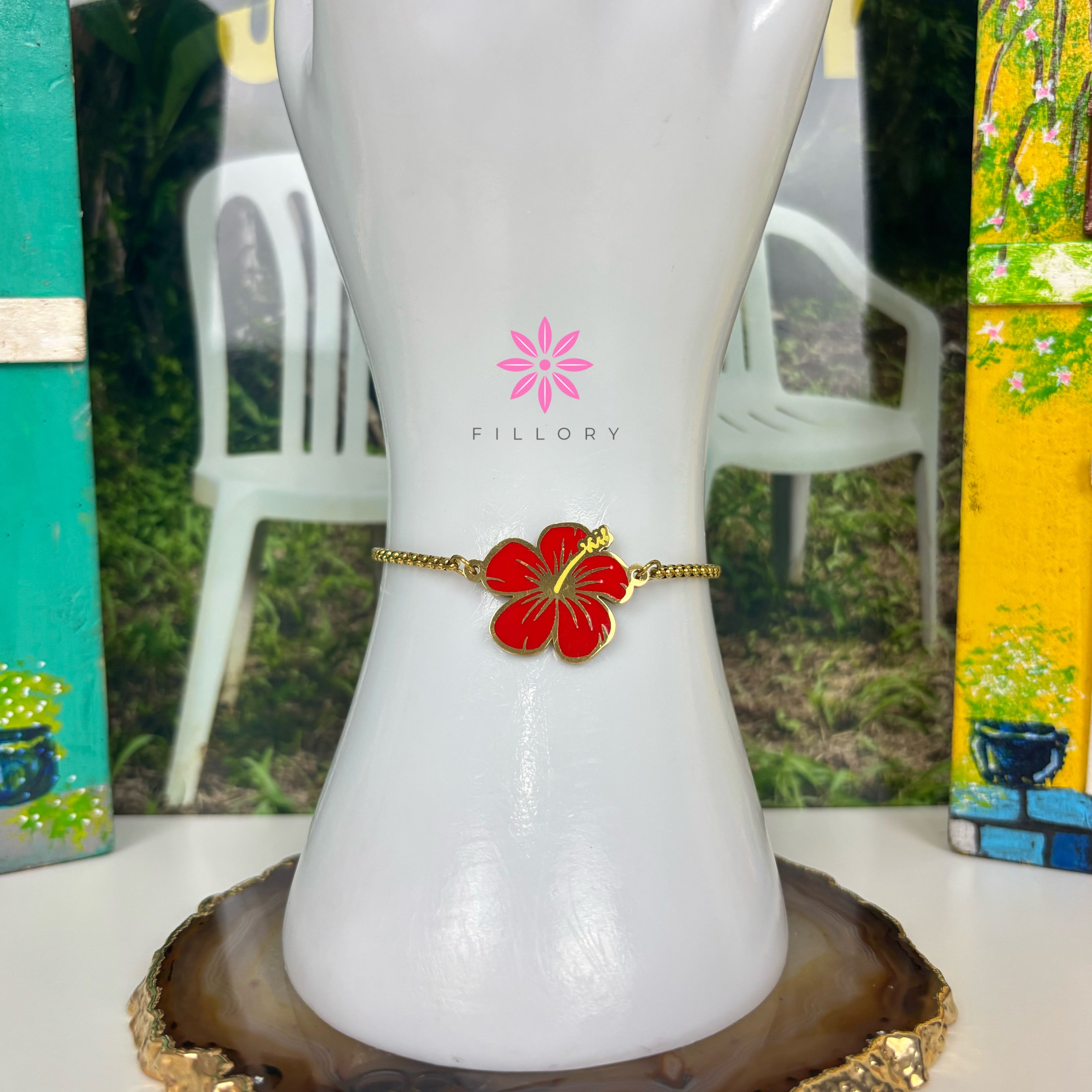 Maga Flower PR Enamel Bracelet