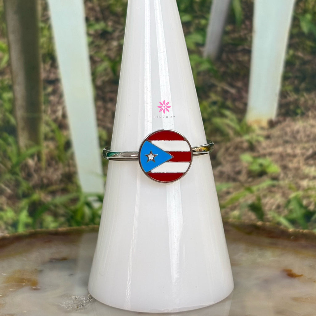 PR Flag Enamel Ring