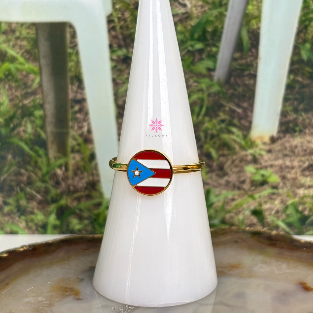 PR Flag Enamel Ring