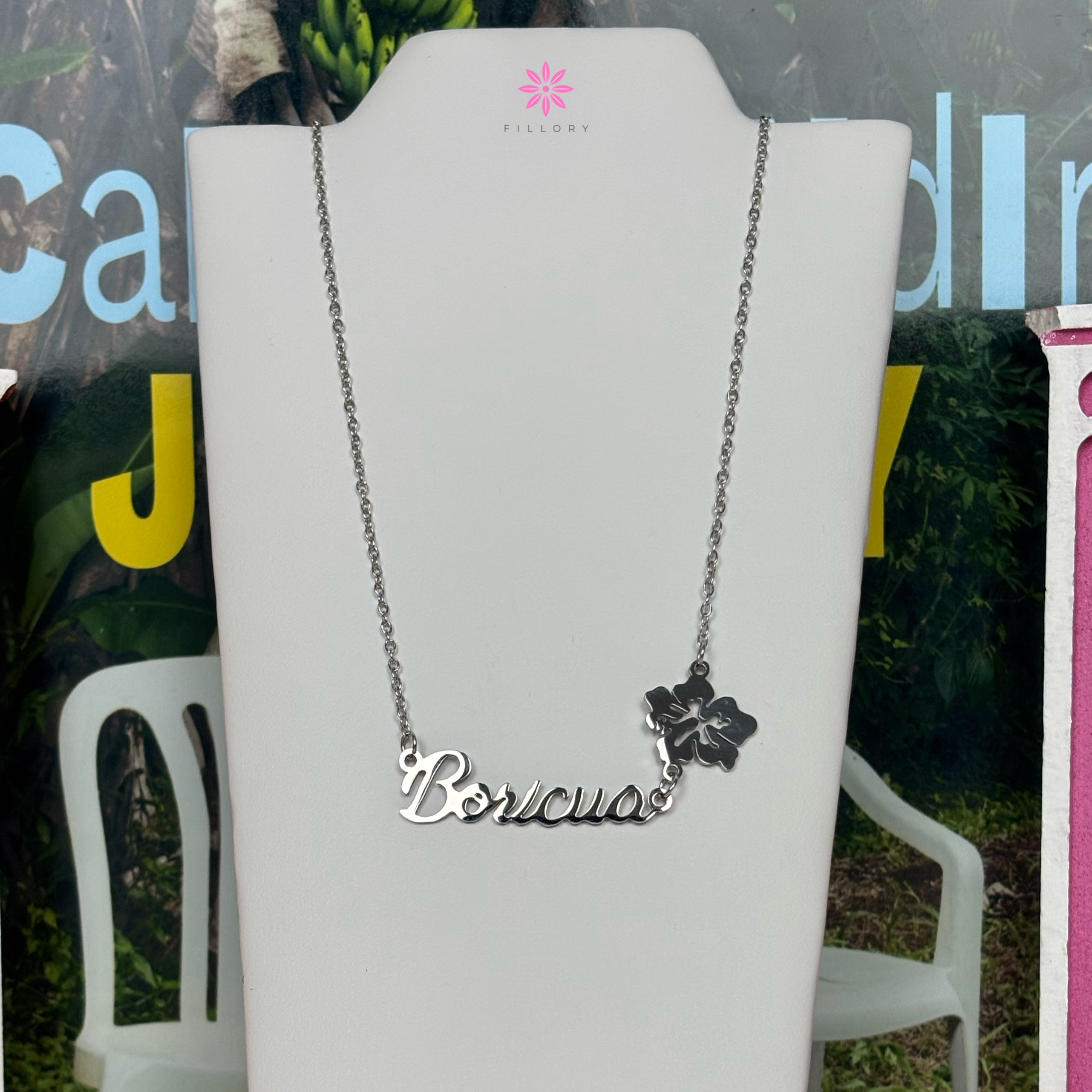 Boricua Flower Necklace