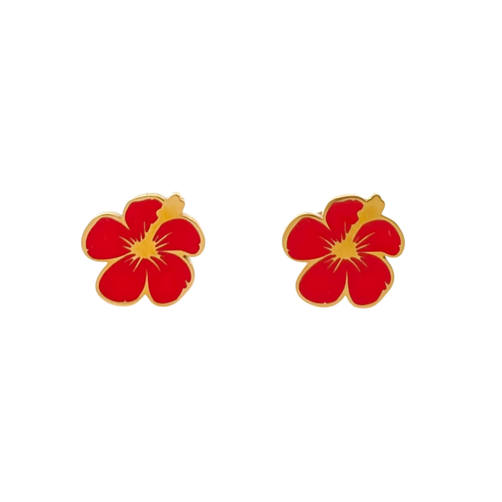 Maga Flower PR Enamel Studs